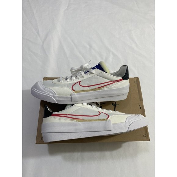 New Mens Size 8.5 White Red Nike Drop-Type HBR Tennis Shoes CQ0989 100 main image 9